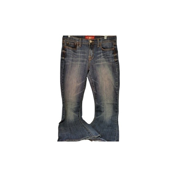 Lucky Brand Denim - Lucky Brand 'Sophia' Boot Ankle Jeans Women 14 32x29 Blue Distressed